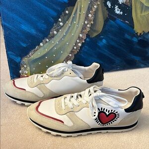 Coach x KEITH HARING heart sneakers